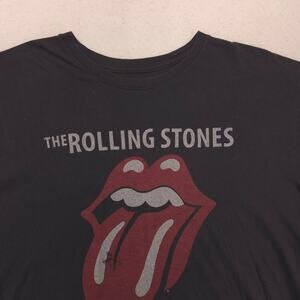 The Rolling Stones Short Sleeve Band Crew Neck T Shirt Mens Size 2XL Black 16351